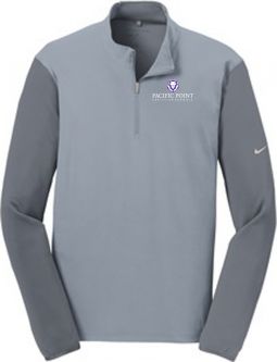 Nike Golf Dri-FIT Fabric Mix 1/2-Zip Cover-Up, Cool Grey/Dark Grey